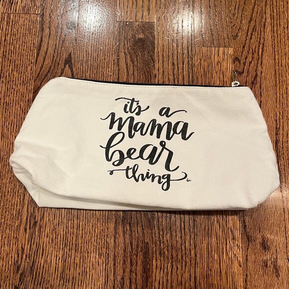 Loved By Hannah and Eli It's a Mama Bear Thing Canvas Zipper Pouch - Picture 1 of 2